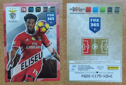 AC - 306 ELISEU  SL BENFICA  PANINI FIFA 365 2018 ADRENALYN TRADING CARD - Skating (Figure)