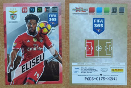 AC - 306 ELISEU  SL BENFICA  PANINI FIFA 365 2018 ADRENALYN TRADING CARD - Pattinaggio Artistico