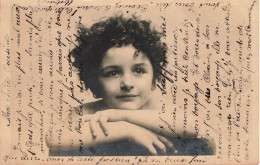 ENFANTS - Enfant - Portraits - Regardant Quelque Chose - Carte Postale Ancienne - Abbildungen