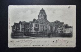 België - Belgique - CPA  - Brussel  Bruxelles - Le Palais De Justice - Used Card Obl. Leysin Vers Paris 1901 - Monumentos, Edificios