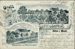 Ahlen (4730) Gasthaus Kemper 1903 II (leichte Stauchung) - Autres & Non Classés