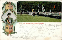 Paderborn (4790) Schützenfest 1903 I-II (Stauchung) - Other & Unclassified