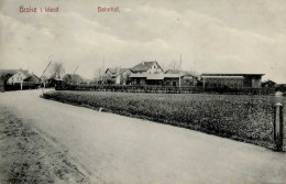 Brake (4800) Bahnhof 1913 I-II (Ecken Gestaucht, Fleckig) - Other & Unclassified