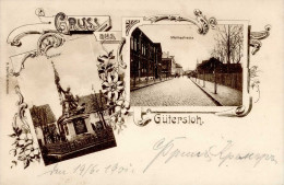 Gütersloh (4830) Denkmal Moltkestrasse 1901 I-II (Abdruck Fotoecken) - Other & Unclassified