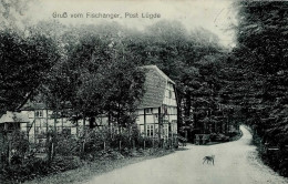 Lügde (4927) Gasthaus Fischanger 1918 I- - Other & Unclassified