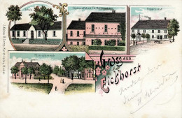 Eickhorst (4955) Gasthaus Pepers-Hof Zigarrenfabrik Heidenreich Schule 1898 I- - Sonstige & Ohne Zuordnung