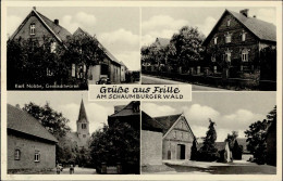 Frille, Kreis Schaumburg-Lippe (4953) Schaumburgerwald Handlung Gemischtwaren K. Nobbe Kirche I- - Autres & Non Classés