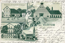 Hartum (4955) Gasthaus Riechmann 1904 I-II - Altri & Non Classificati