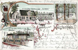 Heisterholz (4953) Gasthaus Im Walde Bahnhof Eisenbahn 1900 II (Stauchung) Chemin De Fer - Autres & Non Classés