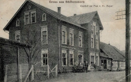 Südhemmern (4955) Gasthaus Zur Post II (Stauchung, Marke Entfernt) - Other & Unclassified