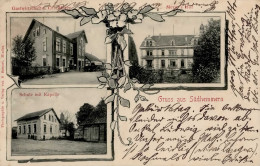 Südhemmern (4955) Schule Gasthaus Meyers Hof 1907 II (Stauchungen) - Other & Unclassified