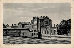 Löhne (4972) Bahnhof Eisenbahn 1915 I-II Chemin De Fer - Loehne