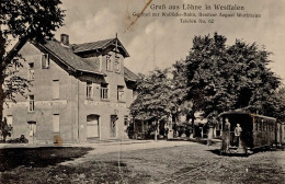 Löhne (4972) Gasthaus Zur Wallücke-Bahn Straßenbahn I-II - Löhne