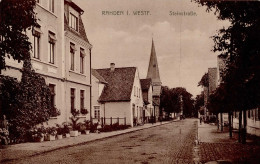 Rahden (4993) Steinstrasse 1921 I-II (Ecken Abgestossen, Fleckig) - Andere & Zonder Classificatie