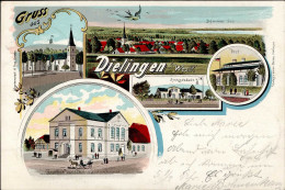 Dielingen (4995) Gasthaus Vahrenhorst Postamt 1901 I- - Other & Unclassified