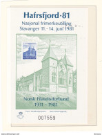 NORVEGE 1981  Cathédrale De Stavanger Yvert 787 EPREUVE DE LUXE NEUF** MNH - Unused Stamps