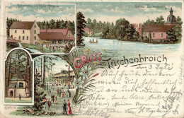 Tüschenbroich (5144) Gasthaus Und Mühle Königs Schloss Kapelle 1898 II- (abgestossen, Stempeldurchdruck) - Other & Unclassified