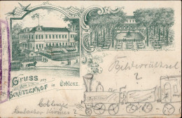 Koblenz (5400) Gasthaus Zum Schützenhof Pferdebahn 1897 I-II - Otros & Sin Clasificación