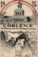 Koblenz (5400) Abituria Realgymnasium 1925 Künstlerkarte II (Stauchung) - Autres & Non Classés