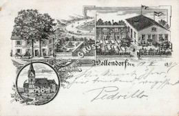 Wollendorf Bei Neuwied (5451) - Frühes Federlitho Gastwirtschaft Zu Den ZWEI LINDEN I-II - Other & Unclassified