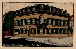 Niederlahnstein (5427) Künstlersteindruck Hotel Strobel I- - Autres & Non Classés