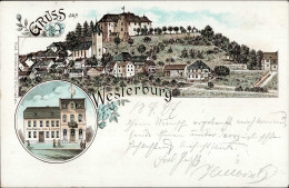 WESTERBURG (5438) - Gasthaus Zum Löwen Frühes Litho I - Other & Unclassified