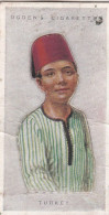 48 Turkey - Children Of All Nations 1924  - Ogdens  Cigarette Card - Original, Antique, Push Out - Ogden's