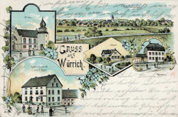 Würrich (5581) Gasthaus Baar Schule 1906 I - Altri & Non Classificati