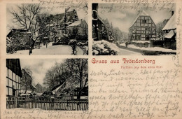 Fröndenberg (5758) Winter 1913 I-II (fleckig) - Autres & Non Classés