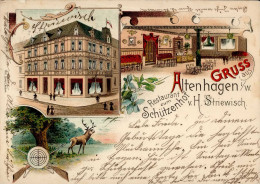 Altenhagen (5800) Gasthaus Zum Schützenhof 1903 II (Stauchungen) - Altri & Non Classificati