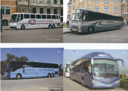 4  POSTCARDS  NORTH AMERICAN  COACHES PUBLISHED  BY REAL LA CHANCE  IN CANADA - Busse & Reisebusse