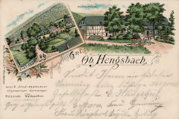 Siegen (5900) Gasthaus Obere Hengsbach 1897 I-II (Stauchungen, Fleckig) - Otros & Sin Clasificación