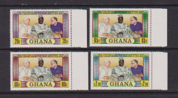 GHANA    1981    1st  Anniv  Of  Papal  Visit   Set  Of  4    MNH - Ghana (1957-...)