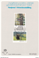 NORVEGE 1982 PEINTURES FEUILLET NON DENTELE Yvert 823-824 Oblitéré - Used Stamps