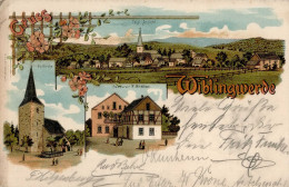 Wiblingwerde (5992) Ev. Kirche Gasthaus Winkhaus 1905 II (Stauchungen) - Autres & Non Classés