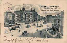 Frankfurt Am Main (6000) Hotel Imperial Straßenbahn 1912 II (kleine Stauchung) - Frankfurt A. Main