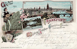 Frankfurt Am Main (6000) Vorläufer 50 Jährige Jubelfeier Des Gesangverein Concordia 5. Bis 8. September 1896 Eisenbahn I - Frankfurt A. Main