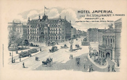 Frankfurt Am Main (6000) Gasthaus Hotel Imerial Kaiser Wilhelm Denkmal I-II (fleckig) - Frankfurt A. Main
