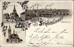 Sprendlingen (6072) Kirche Fabrik 1906 I-II - Altri & Non Classificati