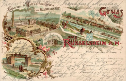 Rüsselsheim (6090) Cichorien Und Malzkaffee Fabrik Fr. Engelhardt MainSchleusse 1897 I- - Autres & Non Classés