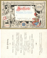 Darmstadt (6100) Festkarte Zu Den Einweihungs-Feierlichkeiten Der Großherzogl. Techn. Hochschule Vom 26.-29. Okt. 1895 I - Darmstadt