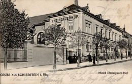 Schierstein (6200) Hotel Rheingauer Hof 1904 II (Ecken Leicht Bestoßen) - Wiesbaden