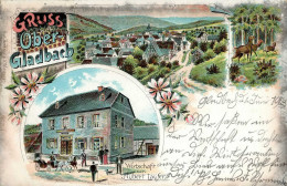 Obergladbach (6229) Gasthaus Laufer 1903 I- - Other & Unclassified