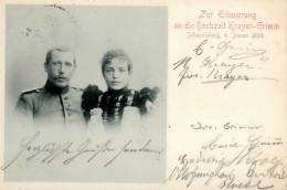 Johannisberg (6222) Zur Erinnerung An Die Hochzeit Krayer-Grimm 4. Januar 1898 I - Altri & Non Classificati