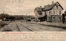 KÖNIGSTEIN Taunus (6240) - Gruss Vom BAHNHOF KÖNIGSTEIN I-II Montagnes - Other & Unclassified