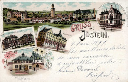 Idstein (6270) Rathaus Justi Denkmal Baugewerkschule Postamt 1899 II (Stauchung) - Autres & Non Classés