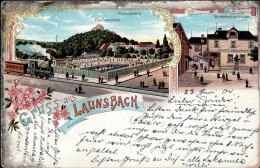 LAUNSBACH,Kr.Giessen (6301) - Napoleonsnase Wirtschaft Philipp Rheinländer Kleinbahn Dunkler Rand Ecke Gestoßen II - Other & Unclassified