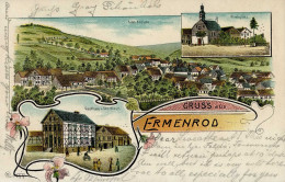 ERMENROD,Kr.Alsfeld (6324) - Jugendstillitho Gasthaus Wiegel I - Sonstige & Ohne Zuordnung
