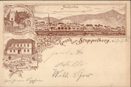 Stoppelberg (6330) Ruine Gasthaus Zum Stern R. Heimroth 1896 I-II (Stauchung) - Other & Unclassified