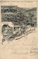 EWERSBACH,Kr.Dillenburg (6344) - Frühes Federlitho STRASS-EBERSBACH Mit Verlag/Druckerei Fr.Birkelbach I-II - Sonstige & Ohne Zuordnung